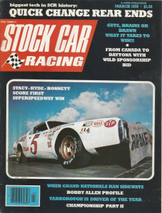 STOCK CAR RACING 1978 MAR - BONNET, CALE, BOBBY ALLEN